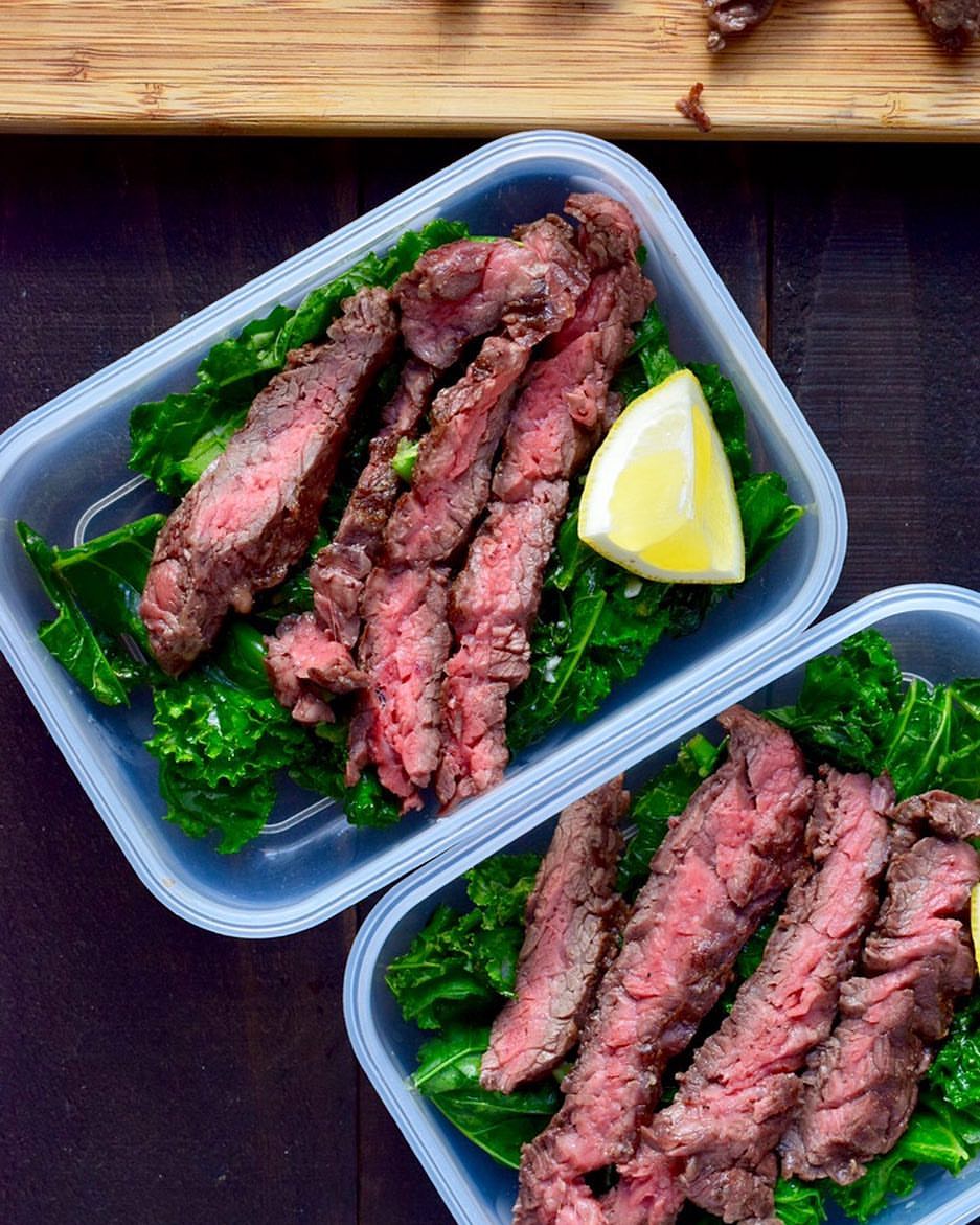 Steak And Wilted Kale Salad