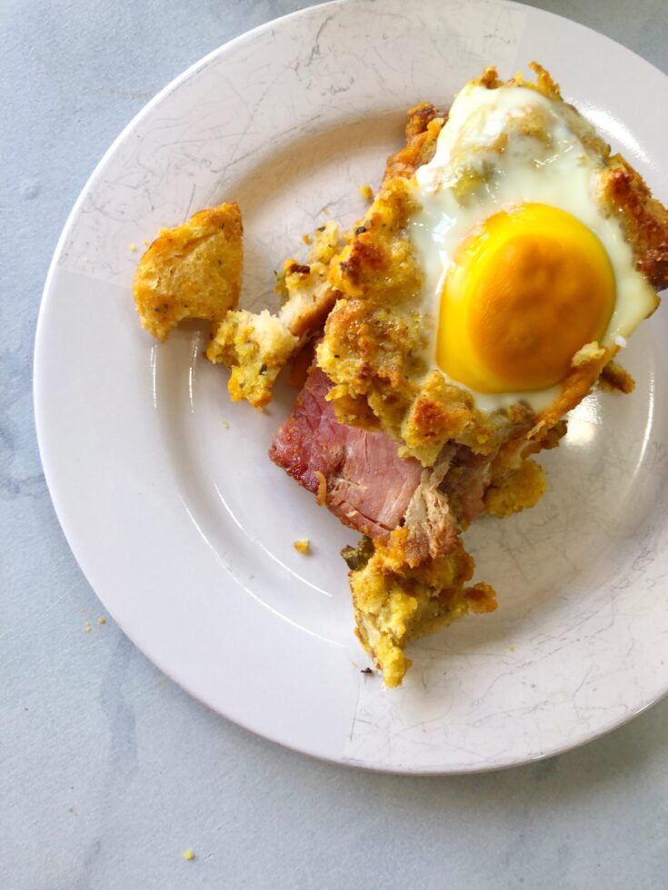 Leftover Breakfast Hash plated