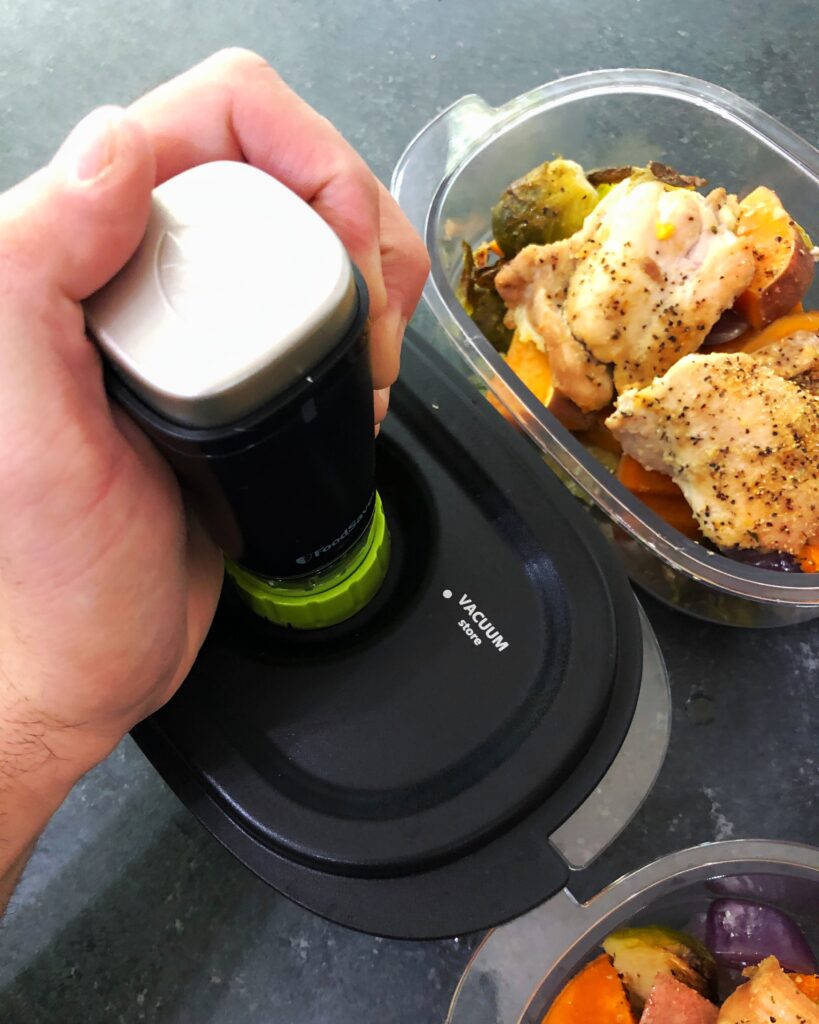 vacuum sealing meal prep containers