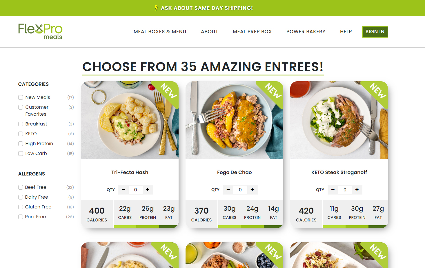 what is flexpro meals