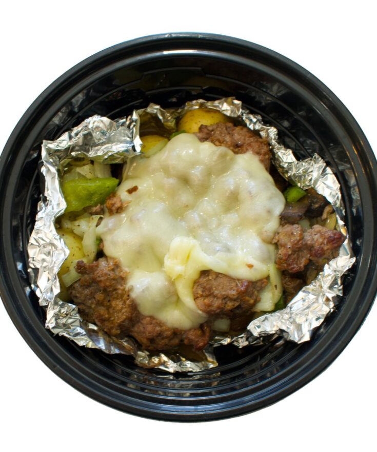 Cheesesteak Foil Packets Single meal prep 1000x1200
